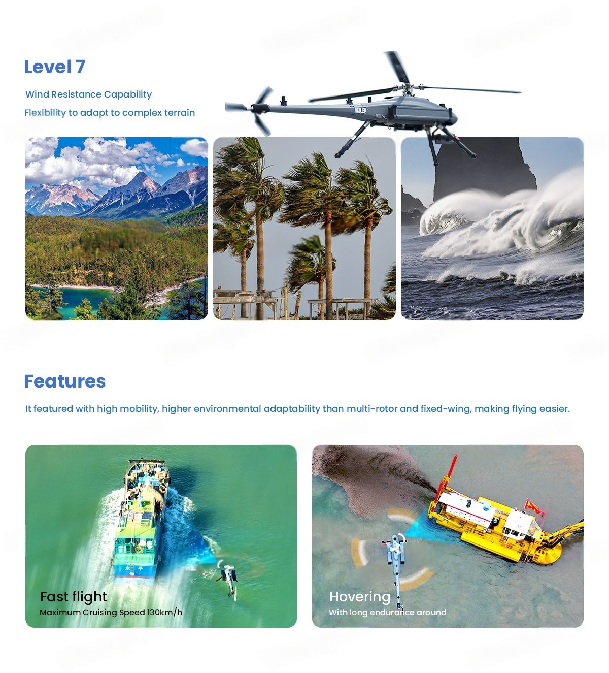 China Moneypro M191 Long Endurance Helicopter High Mobility Enhanced Portability