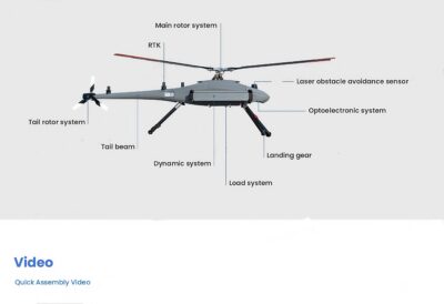 China Moneypro M191 Long Endurance Helicopter High Mobility Enhanced Portability
