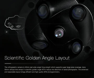 China Moneypro M305 UH Definition 3D Oblique Camera UAV Aerial Mapping and Surveying