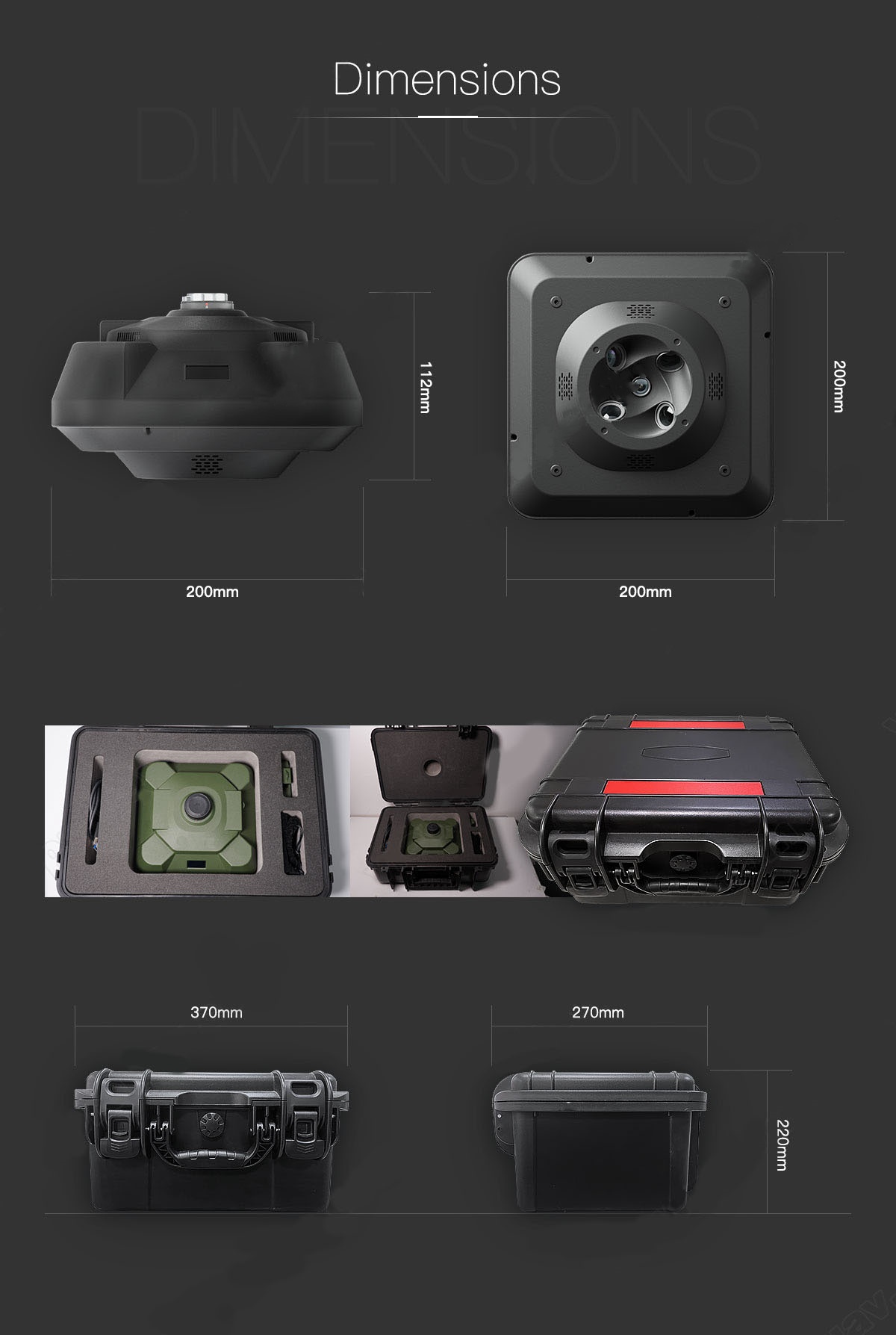 China Moneypro M305 UH Definition 3D Oblique Camera UAV Aerial Mapping and Surveying