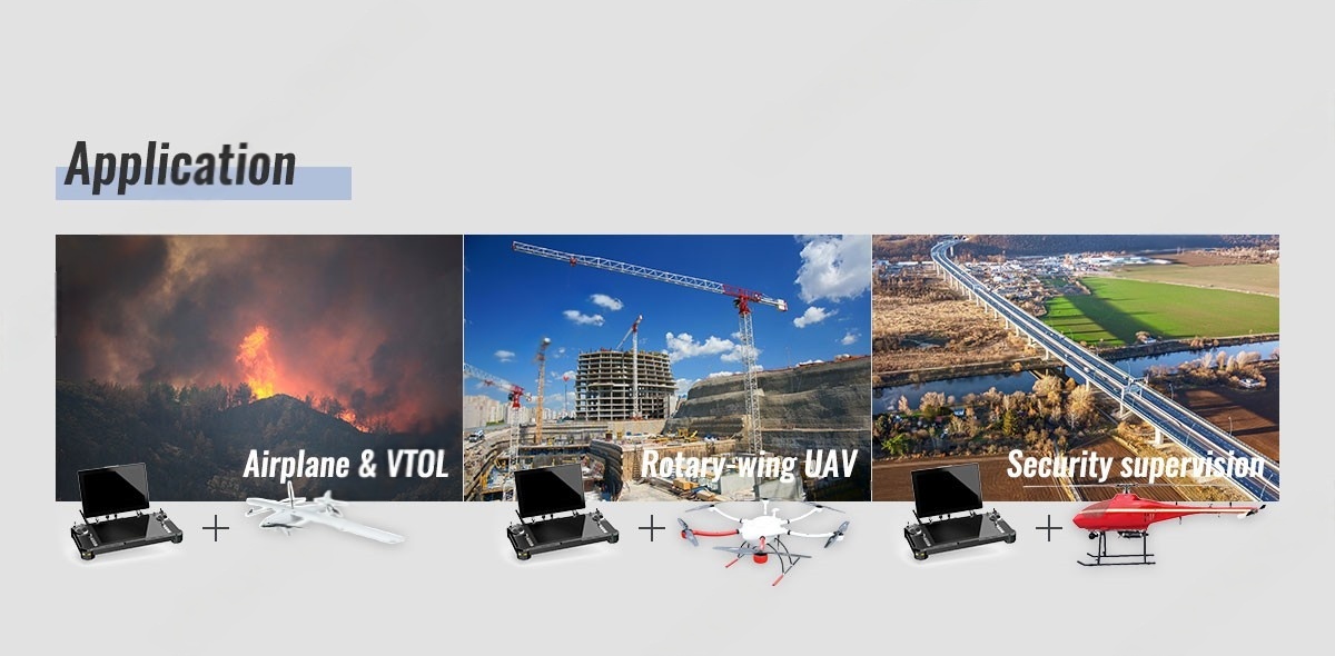 China Moneypro VXH-M30S High-quality Dual Screens Ground Control Station for Drone