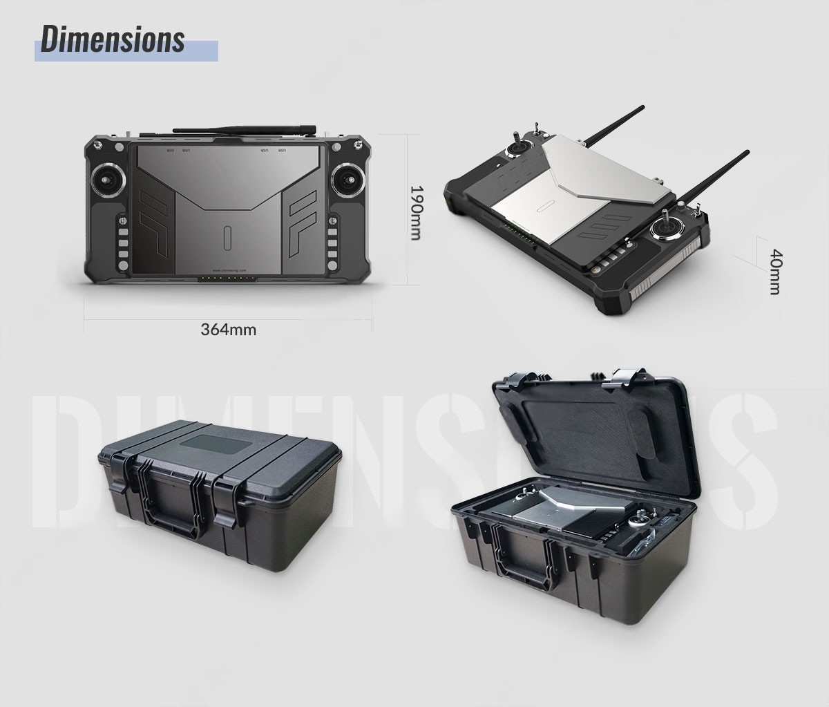 China Moneypro VXH-M30S High-quality Dual Screens Ground Control Station for Drone