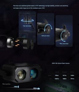 China Moneypro M30TL/M30TE Night vision SONY 30x Zoom camera with IR laser Illumination sensor
