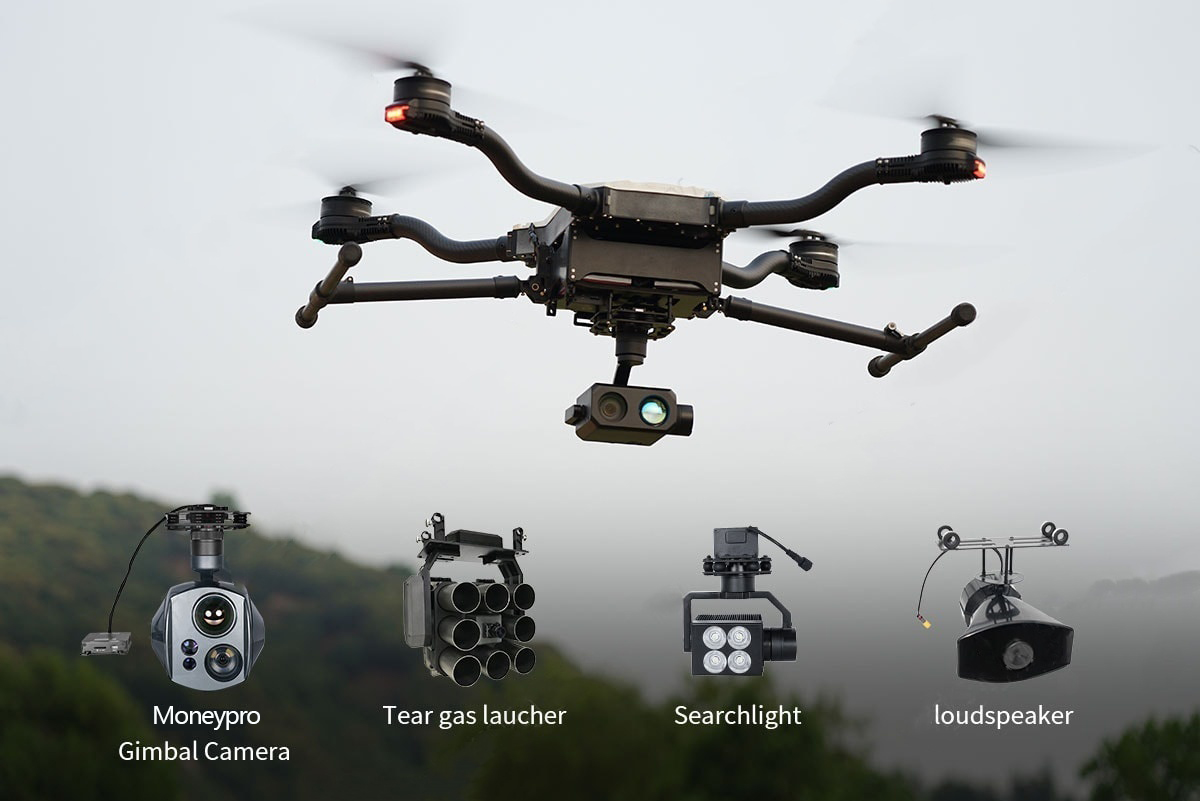 China Moneypro M100 Foldable Quadrotor Drone with 925mm Wheelbase and 70min Flight Time