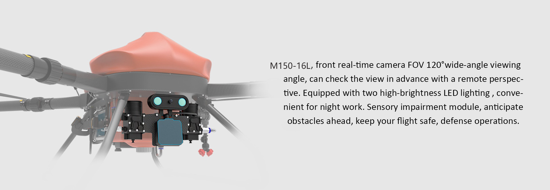 China Moneypro M150-16L Pure Electric Agricultural Plant Protection Drone with Radar Altitude and Ranging