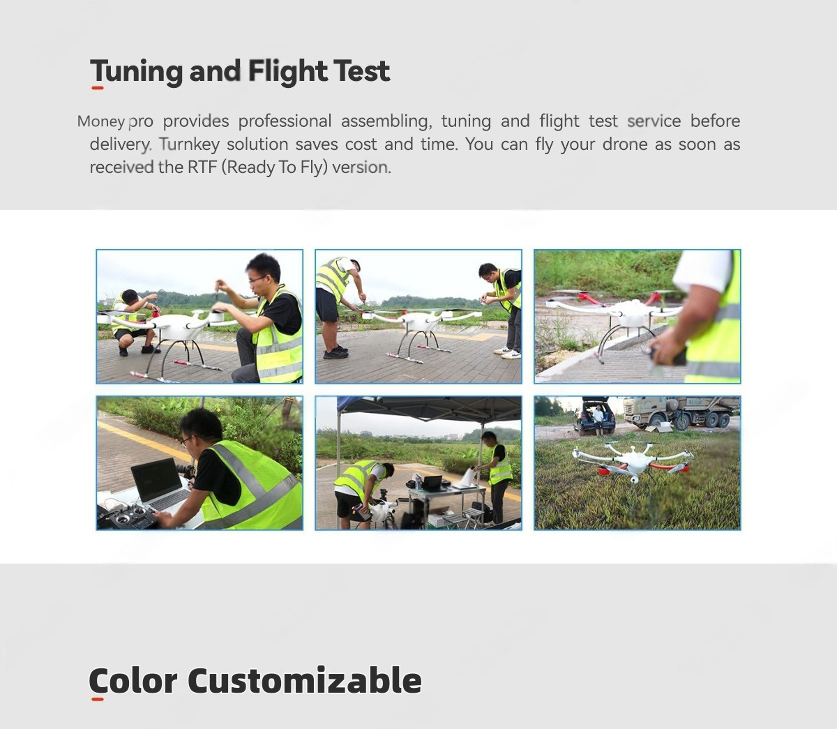 China Moneypro M160 Heavy lift Hexacopter Drone