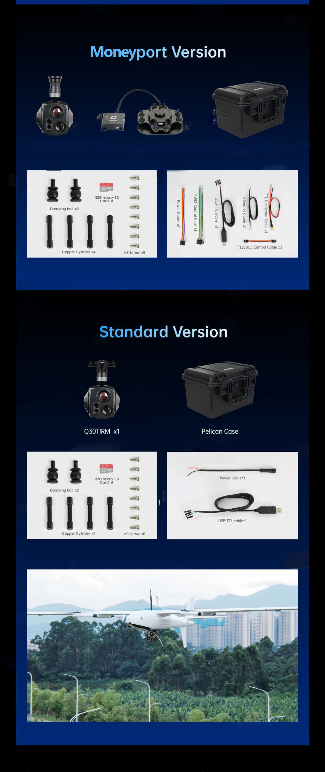 China Moneypro M30 Pro 30x Zoom EO/IR 3KM High-level Laser Rangefinder Object Tracking Camera