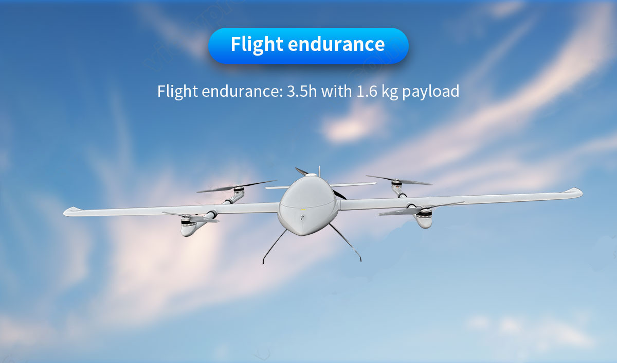 China Moneypro M240 Bionic VTOL Drone Smooth Flight UAV max 1.6kg Payload 3.5hrs Endurance