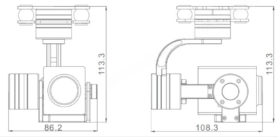 China Moneypro M10F 10x Optical Zoom Gimbal Camera