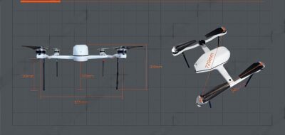 China Moneypro M72 Portable and Long Endurance Quadrotor for Surveillance and Mapping