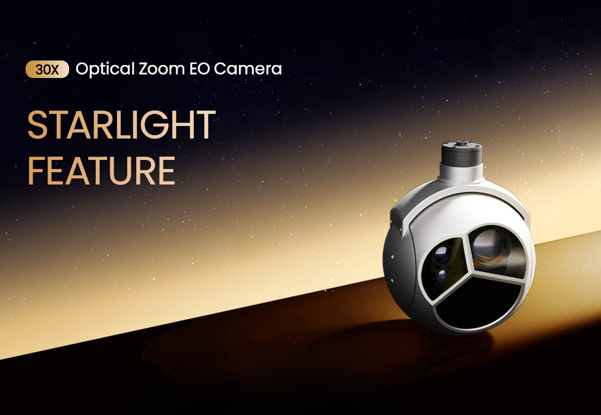 China Moneypro M30TIRM-HD 1280 lR thermal 30x Optical Zoom Starlight Night Vision 5000m LRF Gimbal Camera for VTOL Fixed Wing