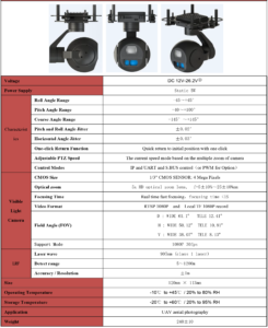 China Moneypro MG05L12 45X Hybrid Zoom Dual Output Mini Gimbal
