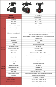 China Moneypro MG60950 9.1mm+50mm Dual Thermal Imaging Dual Light Network Gimbal Camera