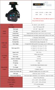 China Moneypro MG10T6LN Triple Light Gimbal 10X Optical zoom + 640x512 Thermal + 1500 LRF