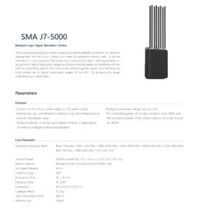 China Moneypro Drone Signal Detection And Simulation Devices SMA J7-5000