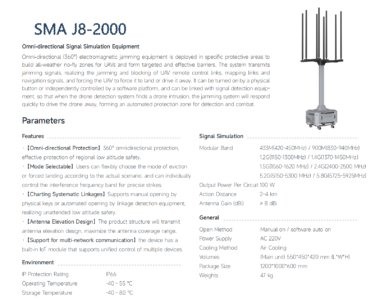 China Moneypro Drone Signal Detection And Simulation Devices SMA J8-2000