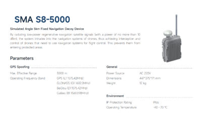 China Moneypro Drone Signal Detection And Simulation Devices SMA S8-5000