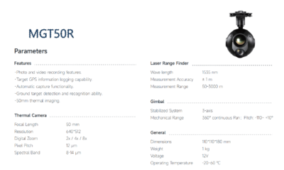 China Moneypro Gimbal Camera MGT50R