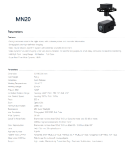 China Moneypro Gimbal Camera MN20