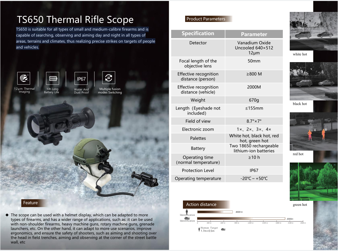 TS650 Thermal Rifle Scope