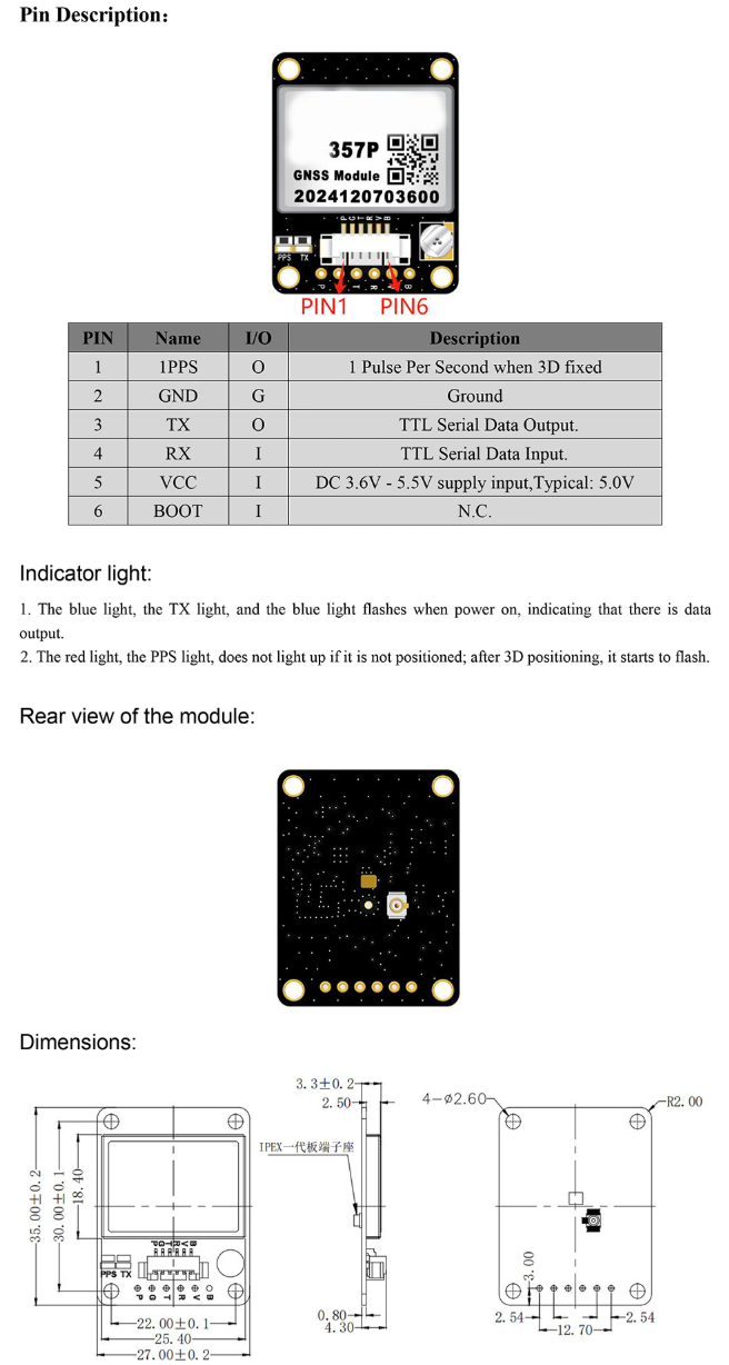 GNSS Module ME-357P
