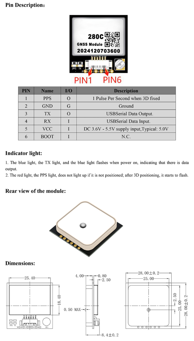 GNSS Module MK-280C
