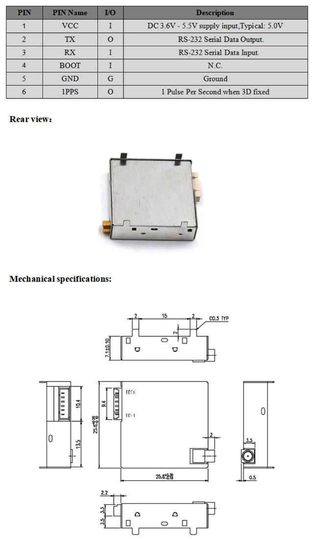 GNSS Module MN-125B