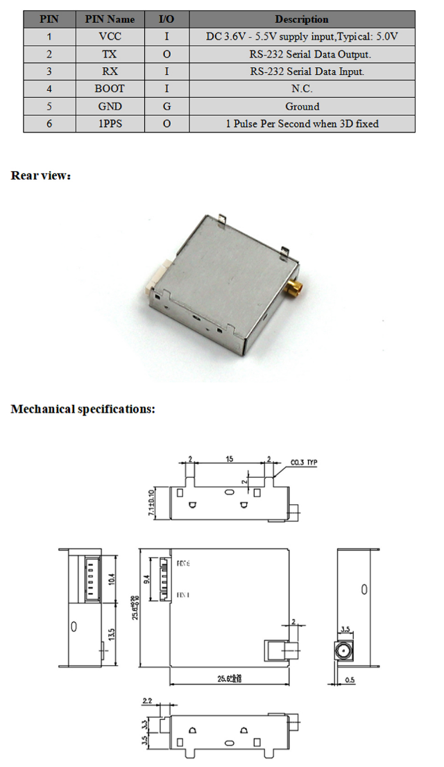GNSS Module MS-125B